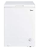 Midea MRC04M3AWW Single Door Chest Freezer, 3.5 Cubic Feet, White