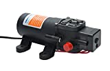 Amarine Made 12v Water Pressure Diaphragm Pump 4.3 L/min 1.1 GPM 35 PSI - Caravan/rv/Boat/Marine