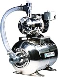 BurCam 506547SS SW Stainless Steel Jet Pump/Tank, Ml25H 3/4 hp, 115V/230V